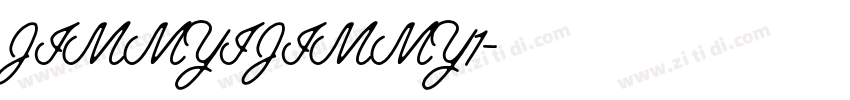 JIMMYI JIMMY1字体转换